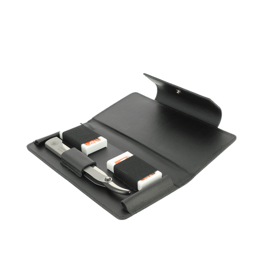 Dovo Shavette in Black Leather Case 576016