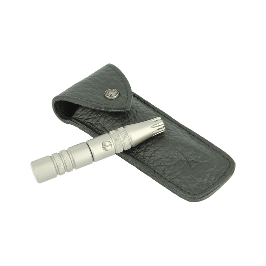 Dovo Nose Hair Trimmer in Black Leather Pouch 9385006