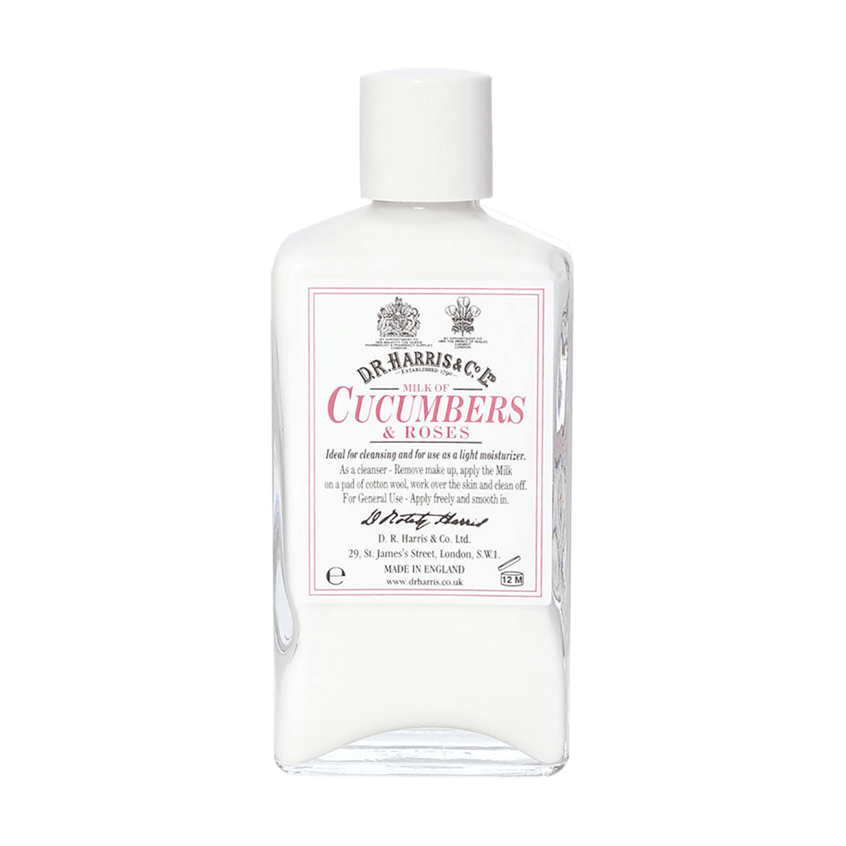 D R Harris Milk of Cucumbers & Roses 100ml