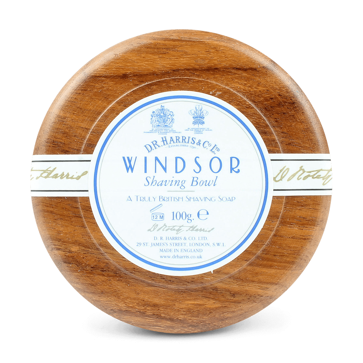 D R Harris Windsor Shaving Soap & Bowl Mahogany 100g
