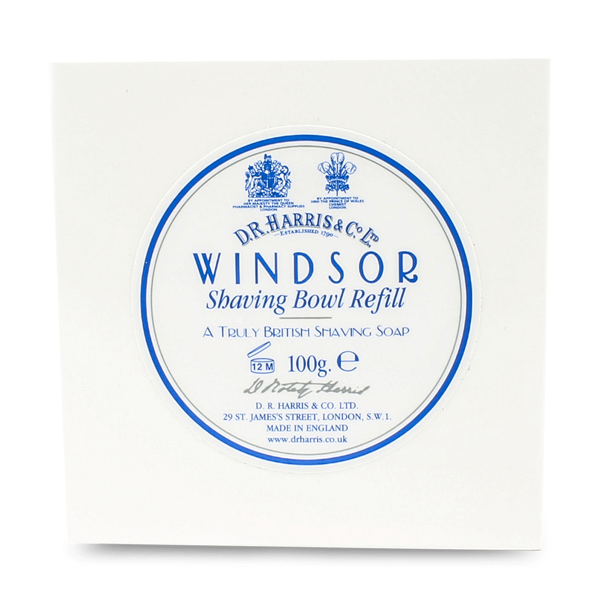 D R Harris Windsor Shaving Bowl Refill 100g