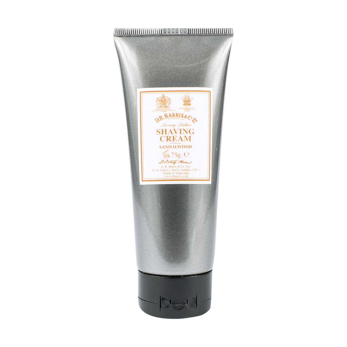 D R Harris Sandalwood Shaving Cream Tube 75g