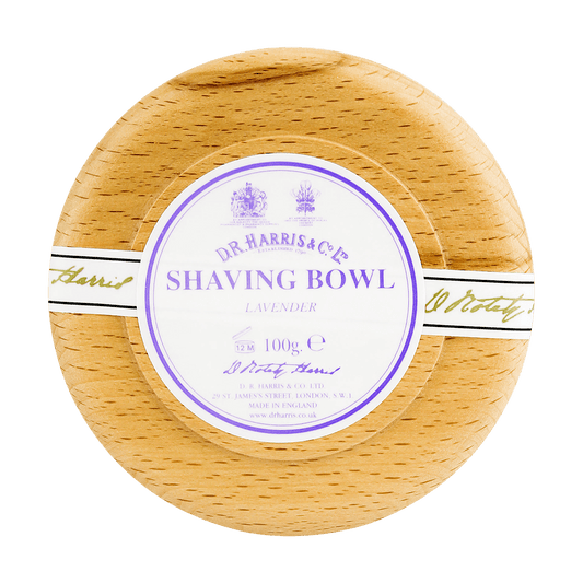 D R Harris Lavender Shaving Soap & Bowl Beech 100g