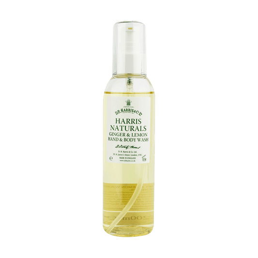 D R Harris Naturals Ginger & Lemon Hand & Body Wash 200ml