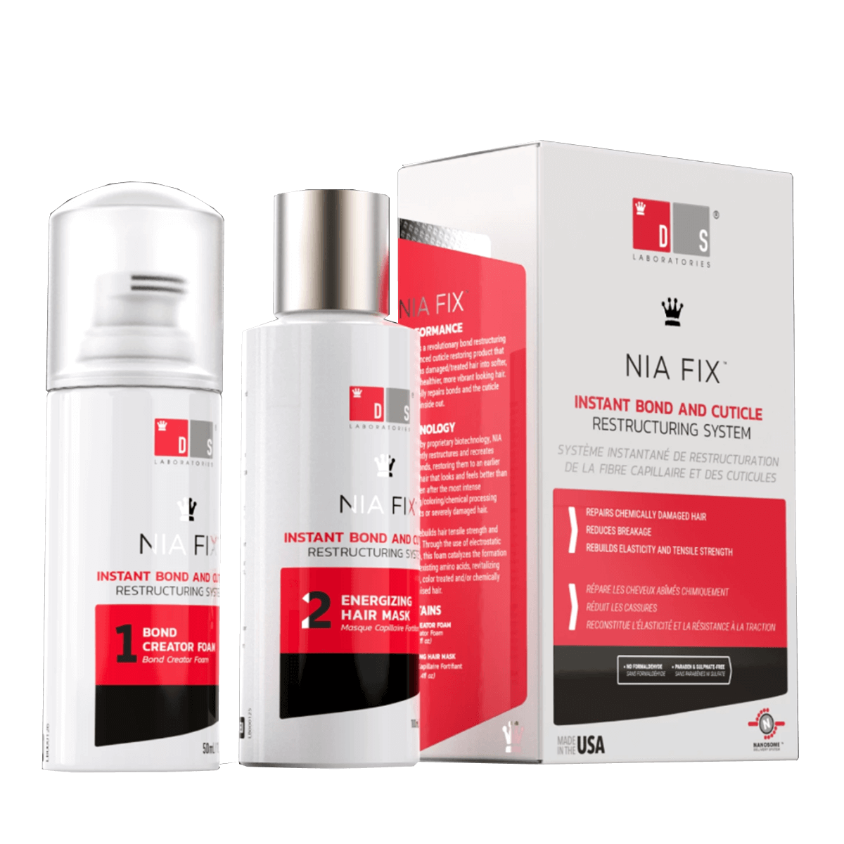 DS Laboratories Nia Fix Instant Bond and Cuticle Restructuring System