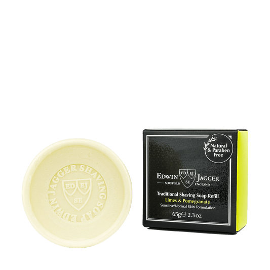 Edwin Jagger Traditional Shaving Soap Refill Limes & Pomegranate 65g