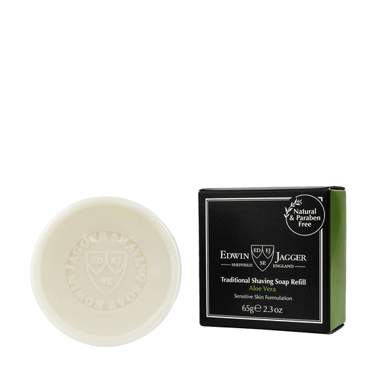 Edwin Jagger Traditional Shaving Soap Refill Aloe Vera 65g