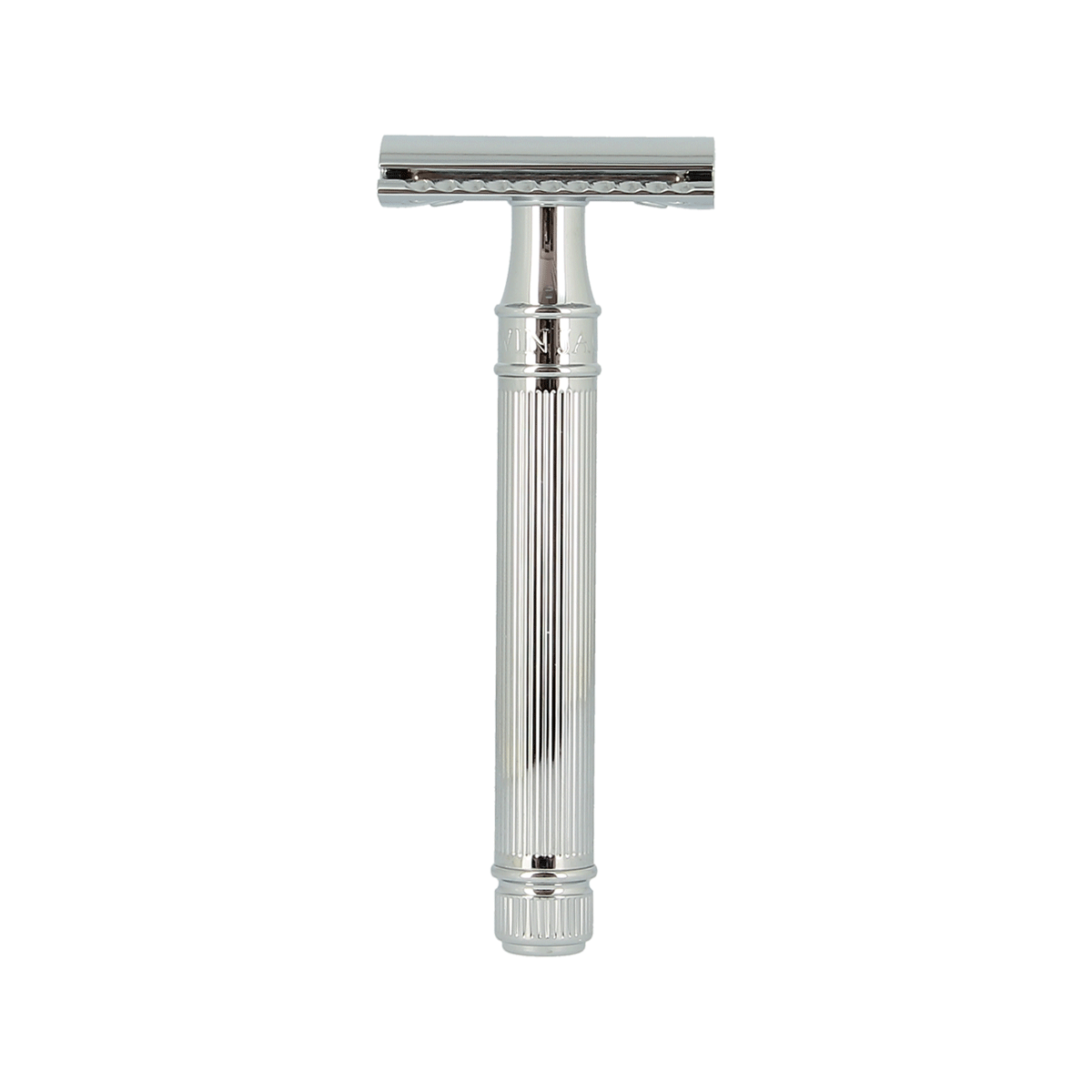 Edwin Jagger DEL89LI14bl Double Edge Long Handled Safety Razor Chrome