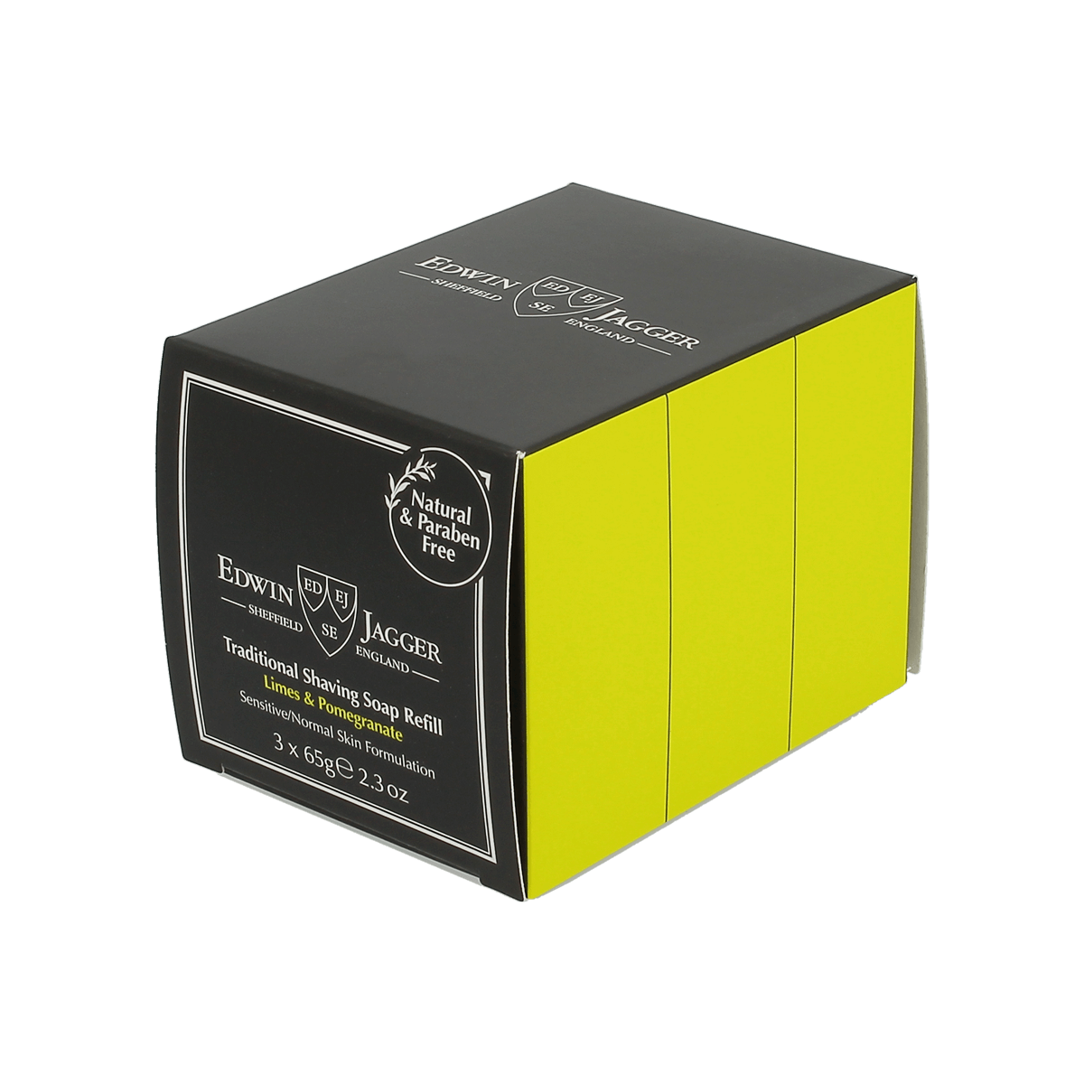 Edwin Jagger Traditional Shaving Soap Limes and Pomegranate 65g 3 pack