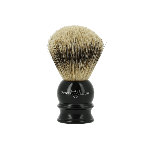 Edwin Jagger Silvertip Badger Ebony Shaving Brush Medium 1EJ466