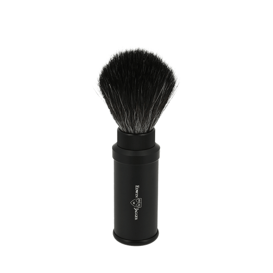 Edwin Jagger Black Synthethic Travel Shaving Brush