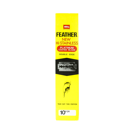 Feather Hi-Stainless Platinum Double Edge Razor Blades (200 Blades)