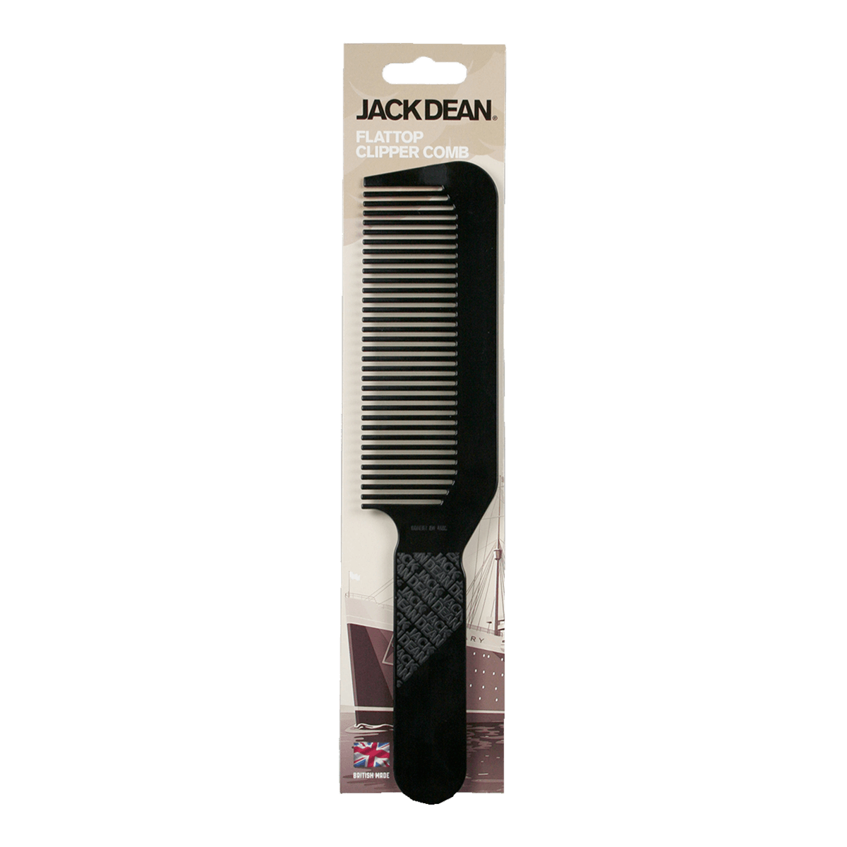 Jack Dean Flattop Clipper Comb Black