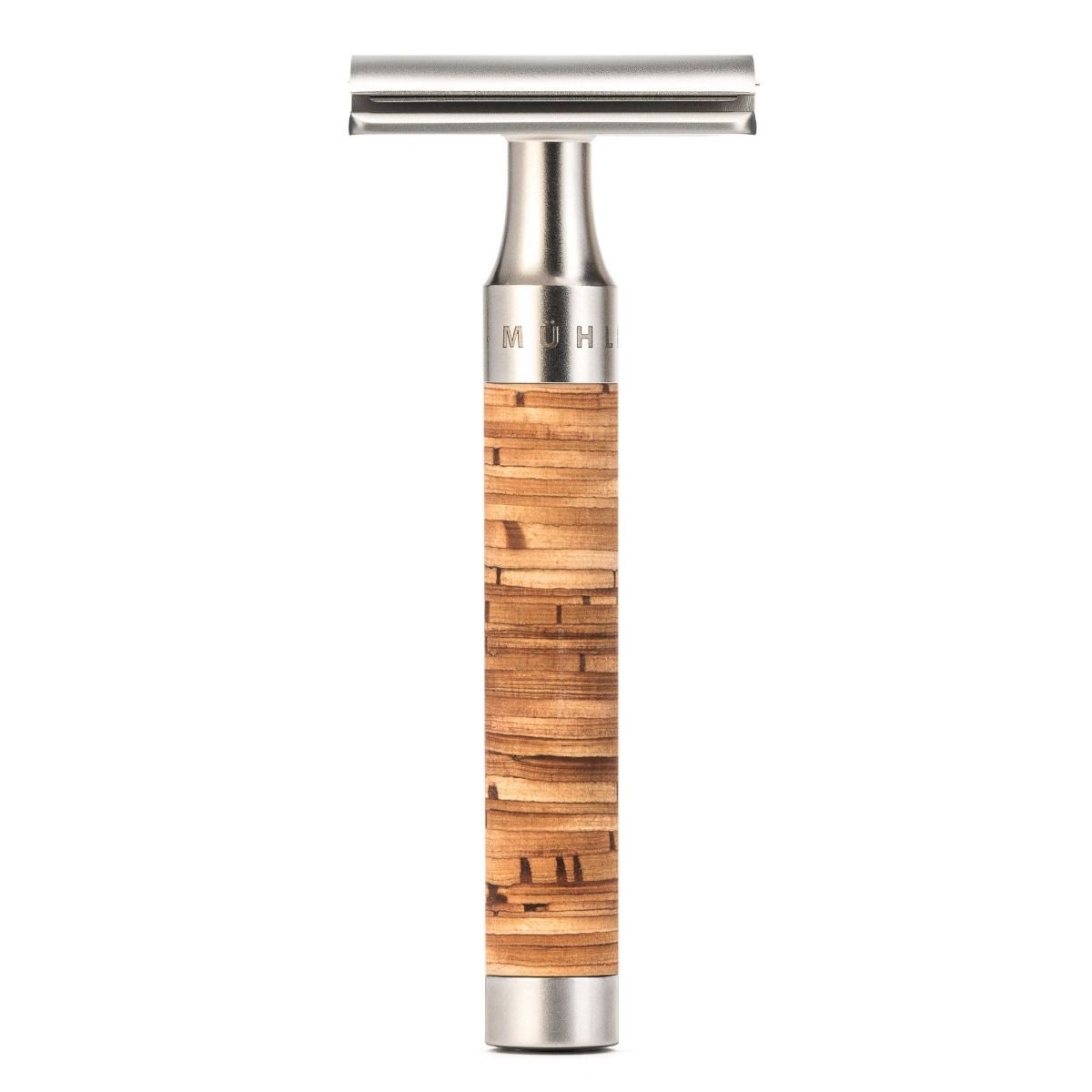 MUHLE R95 Rocca Stainless Steel Birch Bark Safety Razor (Closed Comb)