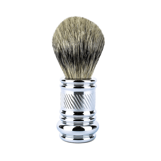 Merkur Chrome Plated Silvertip Badger Brush Barber Pole (90 138 001)