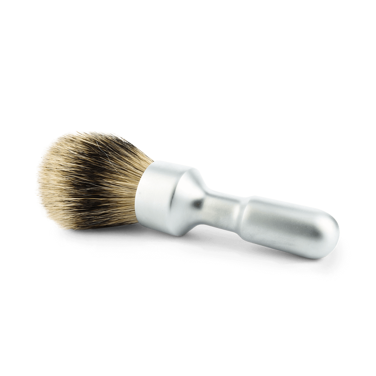 Merkur Futur Satin Chrome Silvertip Badger Shaving Brush (90 1700 002)