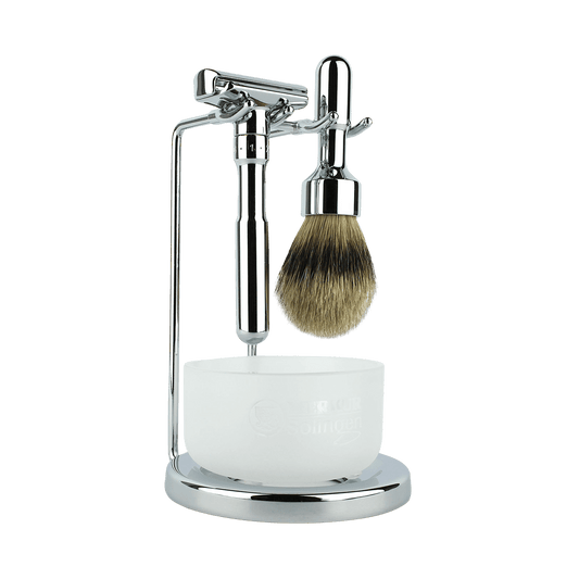 Merkur Futur Polished Chrome 4-Piece Shaving Set (90 751 001)