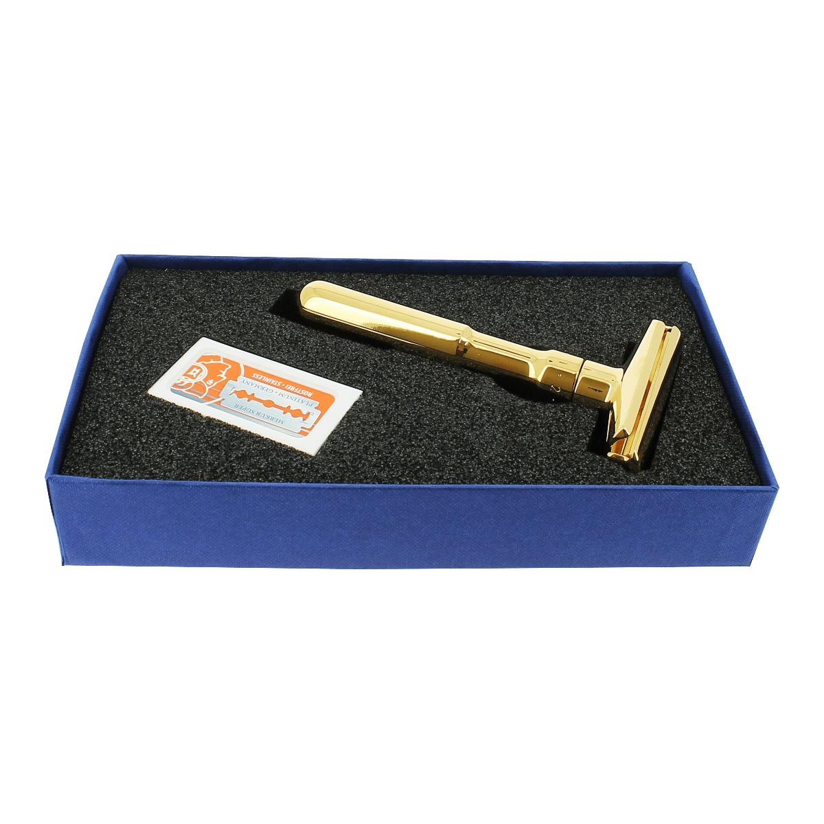 Merkur Futur Gold Double Edge Safety Razor & 10 Blades (90 762 003)