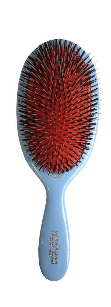 Mason Pearson BN1 Large Bristle and Nylon Popular Brush Blue