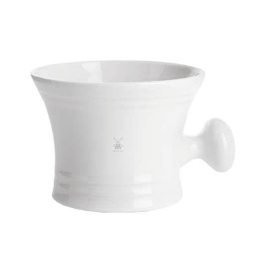 MUHLE RN4 White Porcelain Shaving Crucible With Handle