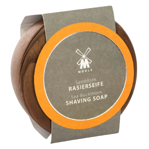 MUHLE RN3SD Shave Care Wooden Bowl incl. Sea Buckthorn Shaving Soap 65g