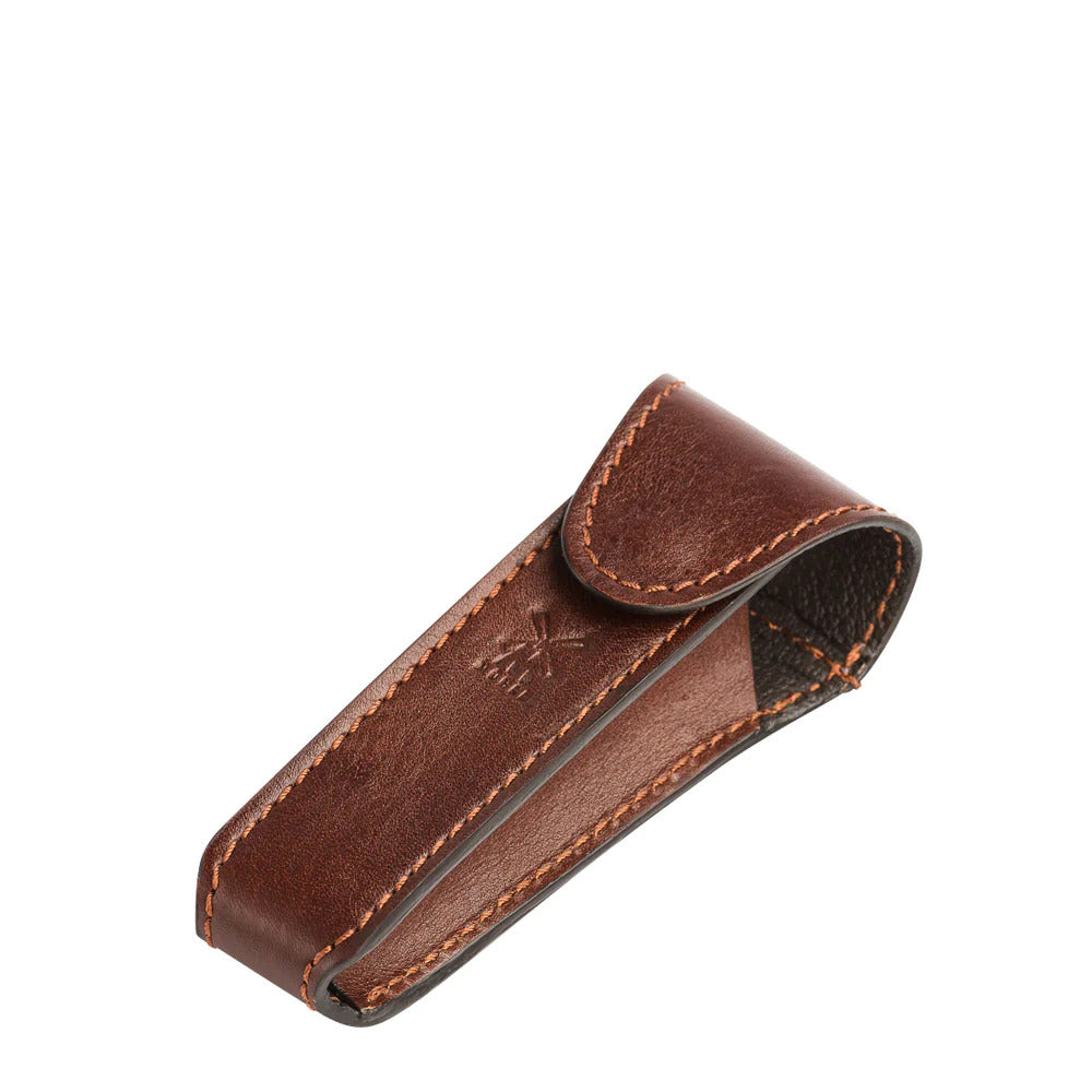 Muhle Brown Leather Safety Razor Travel Case