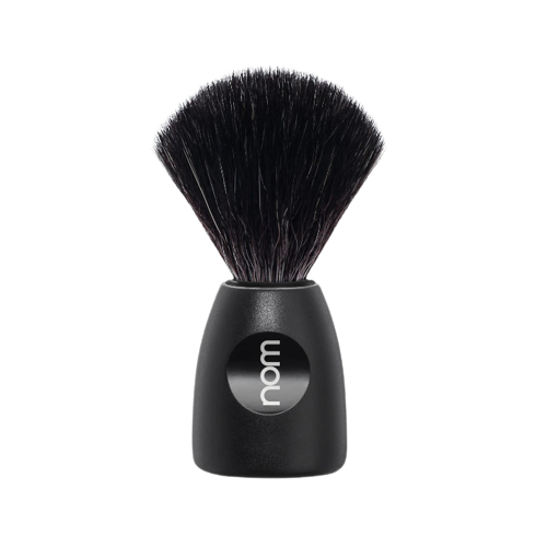 Nom LASSE 21 BL Black Fibre Shaving Brush