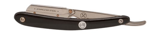 Parker SRB/33R Black Resin Handle Clip Type Barber/Straight Razor