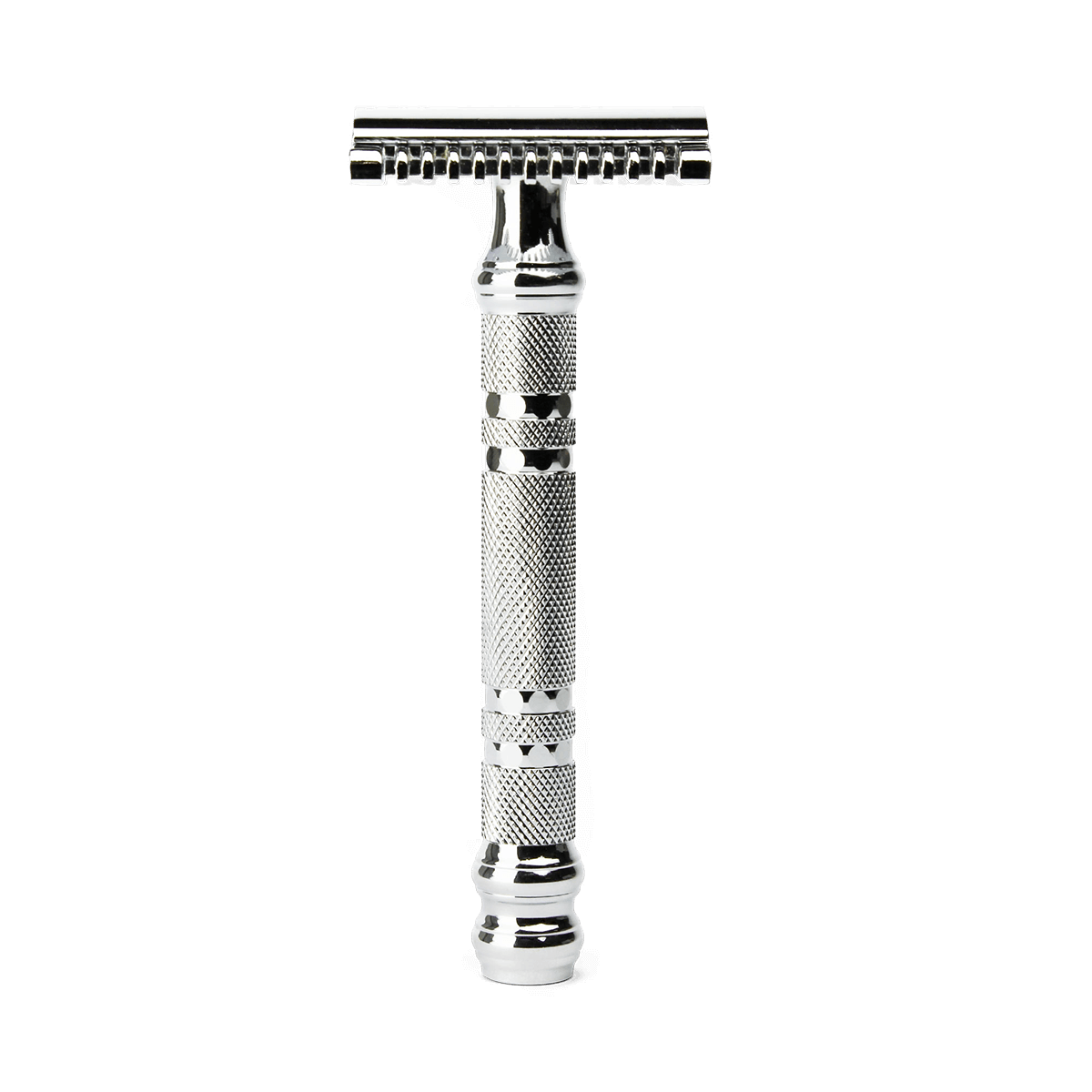 Parker 24C Chrome Handle Open Comb 3 Piece Safety Razor