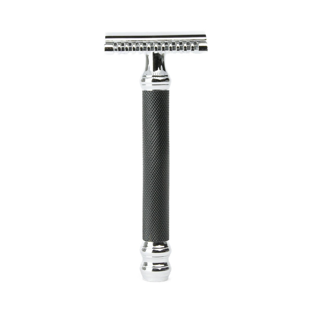 Parker 26C Black & Chrome Handle Open Comb 3 Piece Safety Razor