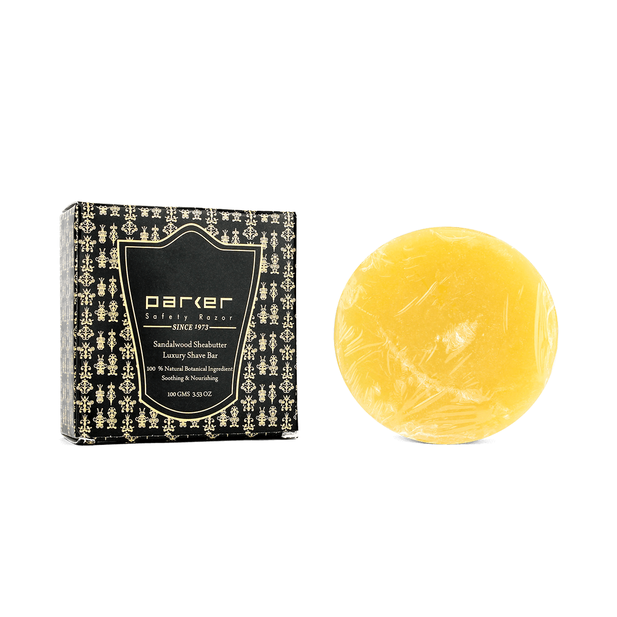 Parker Sandalwood & Shea Butter Luxury Shave Soap Bar 100g