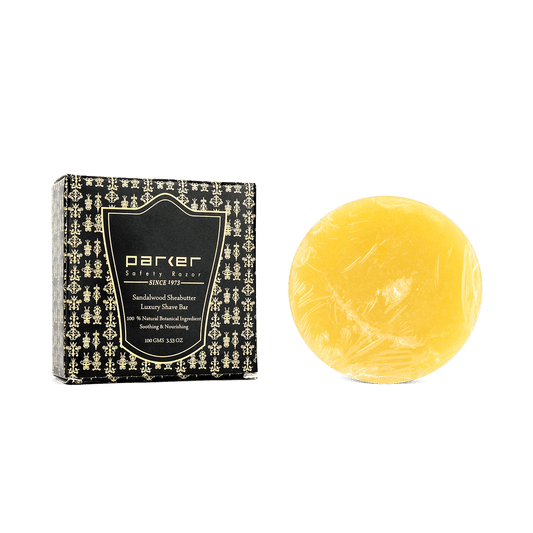 Parker Sandalwood & Shea Butter Luxury Shave Soap Bar 100g