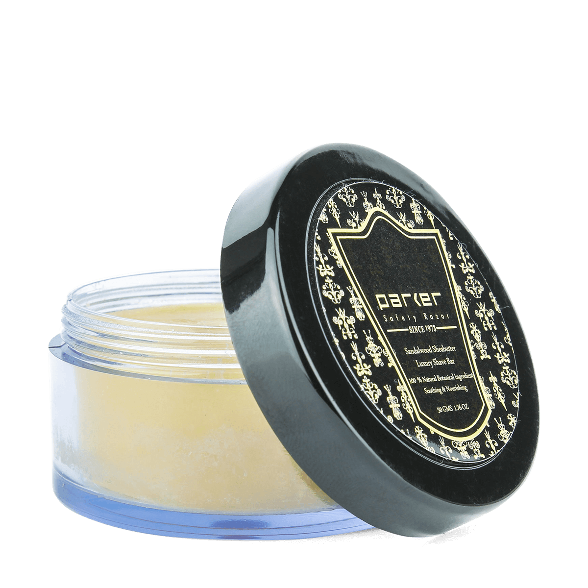 Parker Sandalwood & Shea Butter Luxury Travel Shave Soap Bar 50g