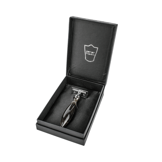 Parker 14R Water Buffalo Horn Three Piece Double Edge Safety Razor
