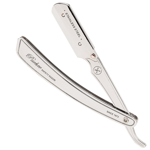 Parker SRX Heavy Duty Stainless Steel Handle Clip Type Barber/Straight Razor