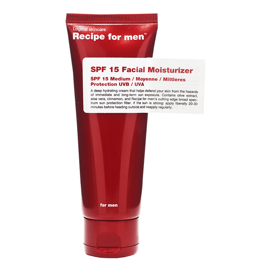 Recipe For Men SPF 15 Facial Moisturizer 75ml