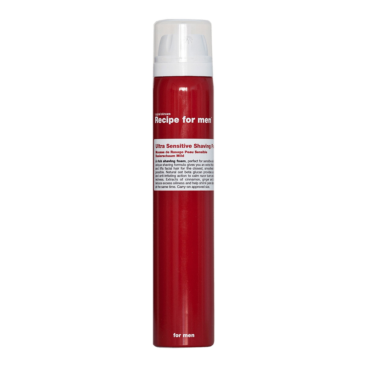 Recipe For Men Ultra Sensitive Shaving Foam 100ml