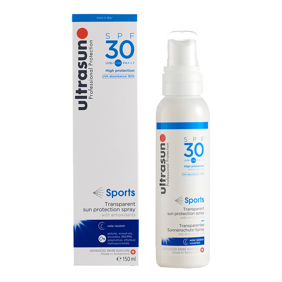 Ultrasun Sports Transparent Sun Protection Spray SPF30 150ml