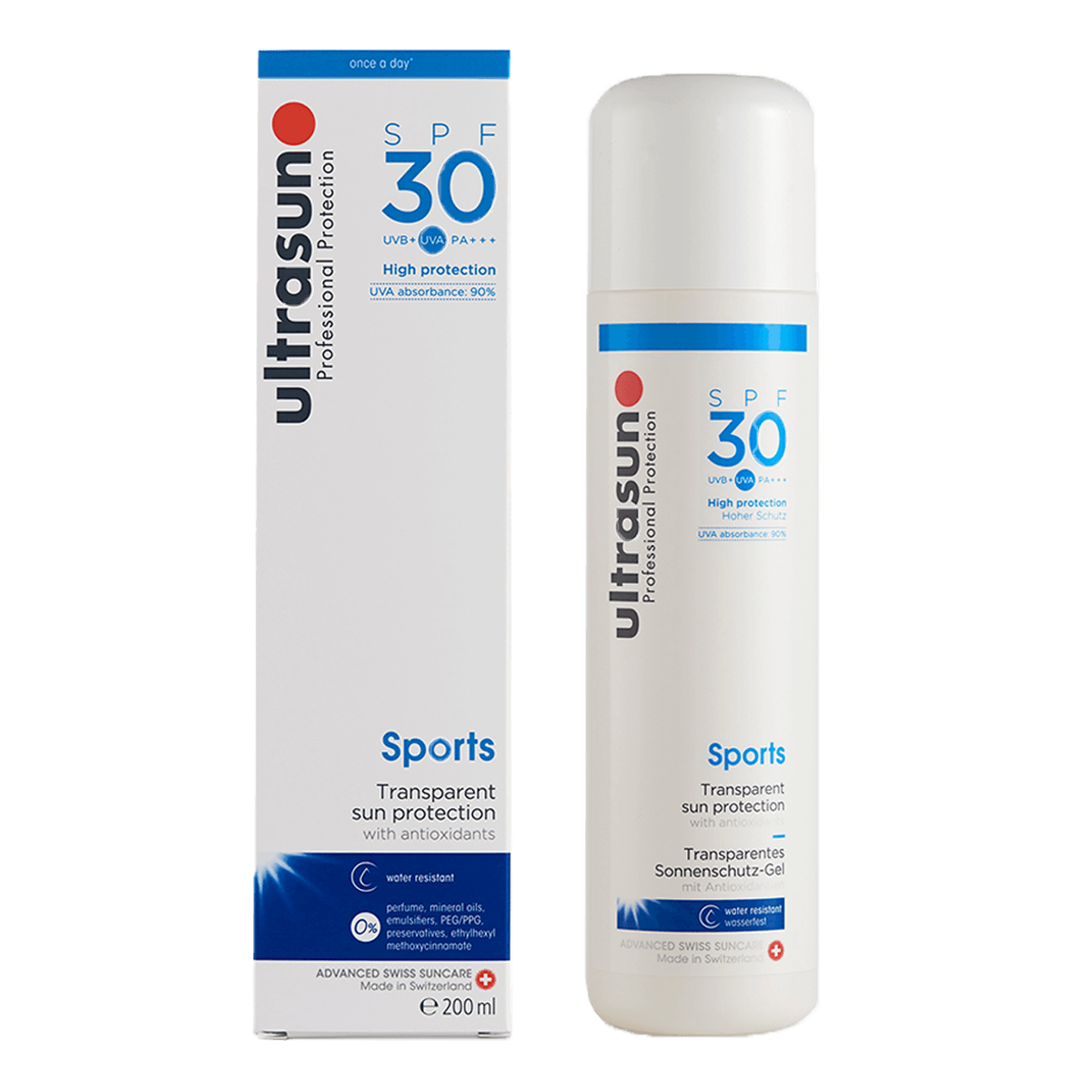 Ultrasun Sports Transparent Sun Protection SPF30 200ml