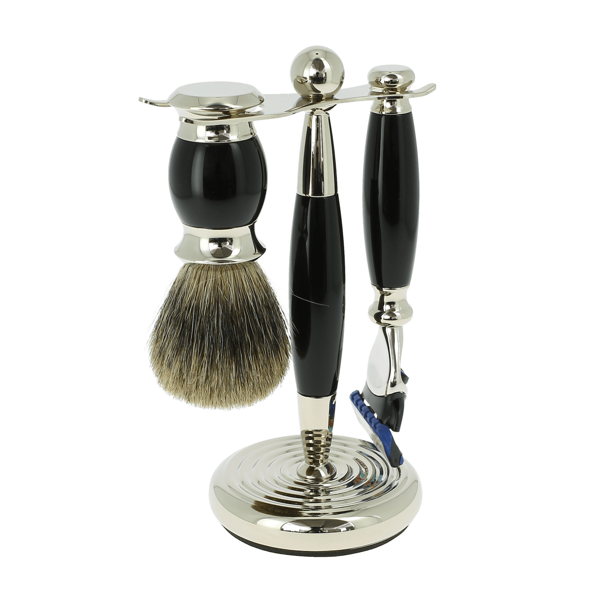Vulfix Edwardian Fusion Black Shaving Set