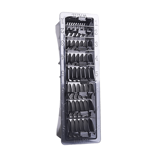 Wahl 3170-801 No.1-8 Black Plastic Comb in Caddy