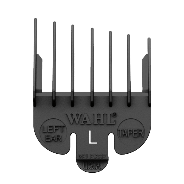 Wahl 3105-450 Left Ear Taper Attachment Comb Black