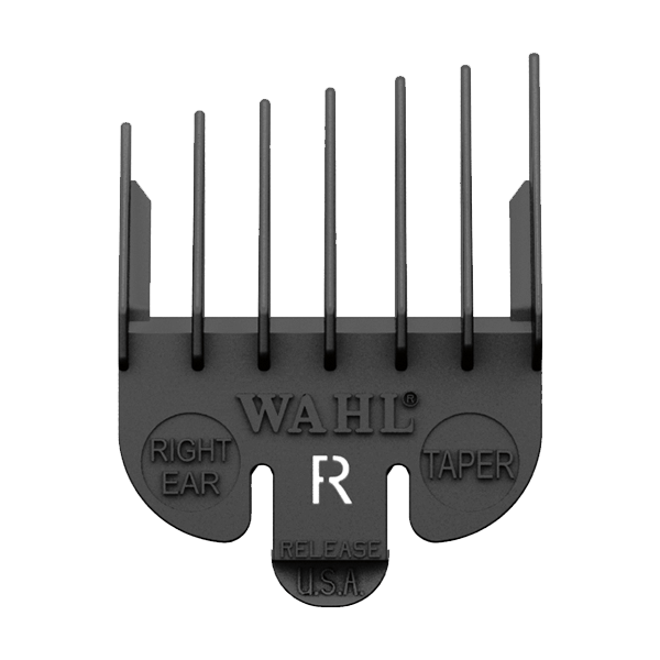 Wahl 3106-450 Right Ear Taper Attachment Comb Black