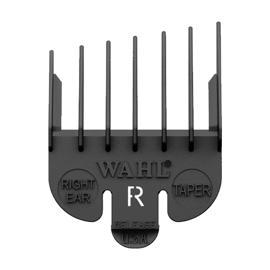 Wahl 3106-450 Right Ear Taper Attachment Comb Black