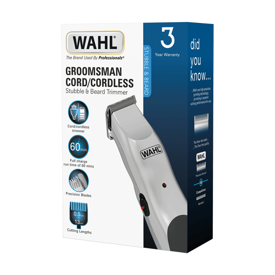 Wahl Groomsman Rechargeable Stubble & Beard Trimmer